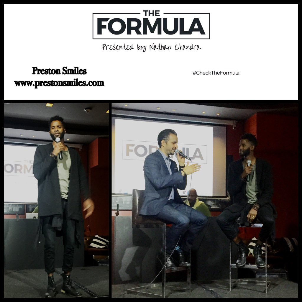 contactthequeen's tweet photo. Happy Sunday! the fabulous @PrestonSmiles giving an inspirational q&amp;a during Ep.4 @checktheformula @NateChandra https://t.co/OFUzI3rbvG