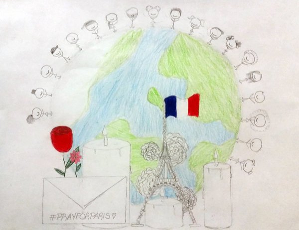 <a href="/TaniaOnTheMic/">Tania</a>: These students learned a beautiful lesson in art class! #PrayforParis >> huff.to/1XjbF7V
