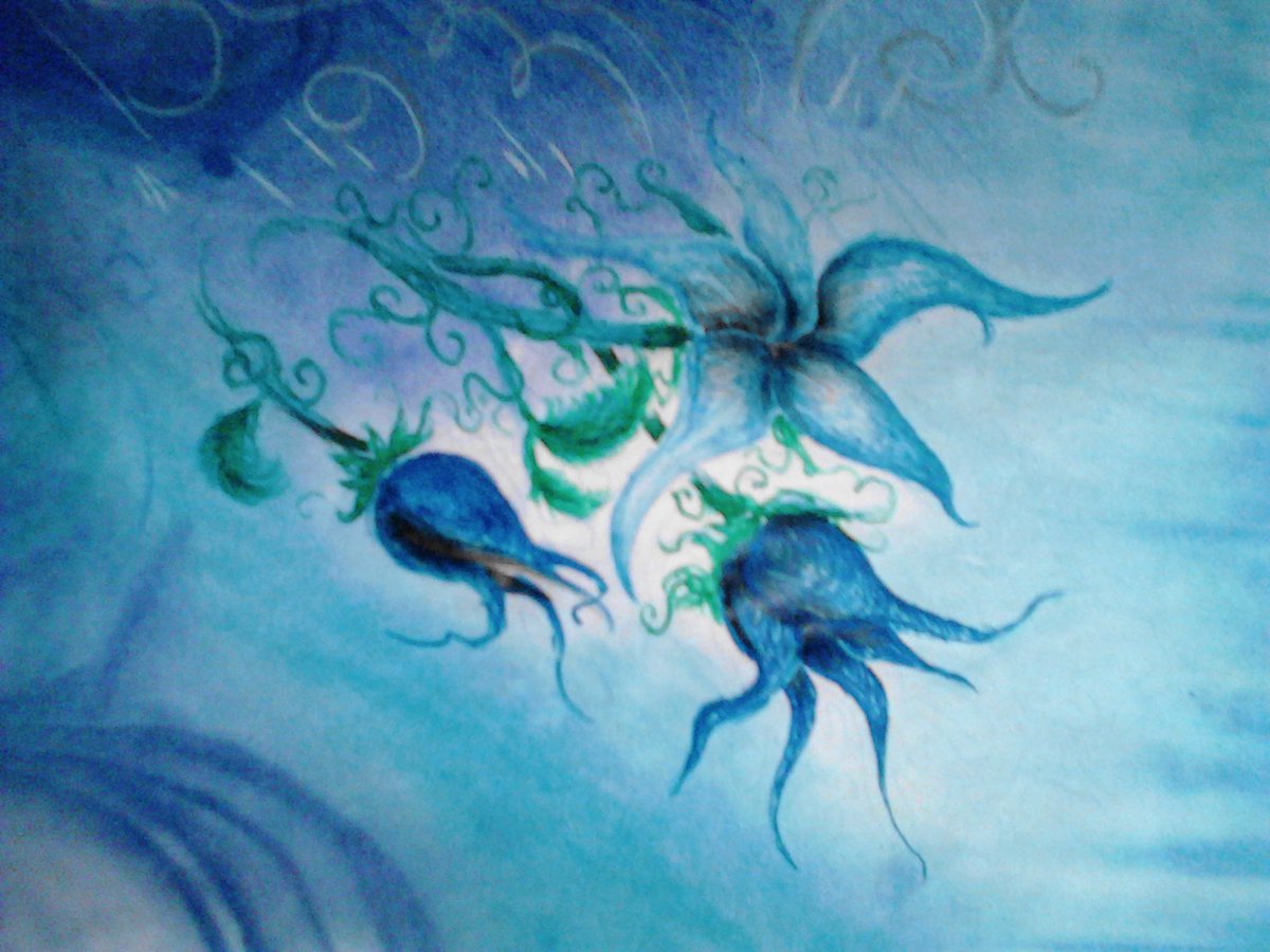 AllatCl's tweet photo. #art #devianart #drawing #pastel #blue #traditionalart #flower #three https://t.co/LMi4bu1A5k