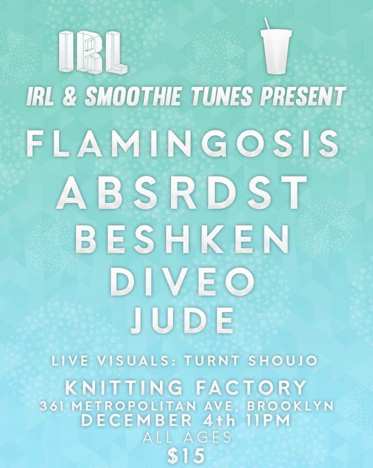 irl_music's tweet photo. We're bringing the #url2irl with @smoothietunes on Dec. 4th.
Hope to see you there π₯
Tix: https://t.co/ic7sOOeAvu https://t.co/slYULZKoVn