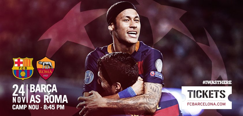 FCBarcelona's tweet photo. This Tuesday at Camp Nou, spectacle guaranteed.
Tickets here: https://t.co/P1KIiioxHl
#IWASTHERE https://t.co/M9W6zMSdKR