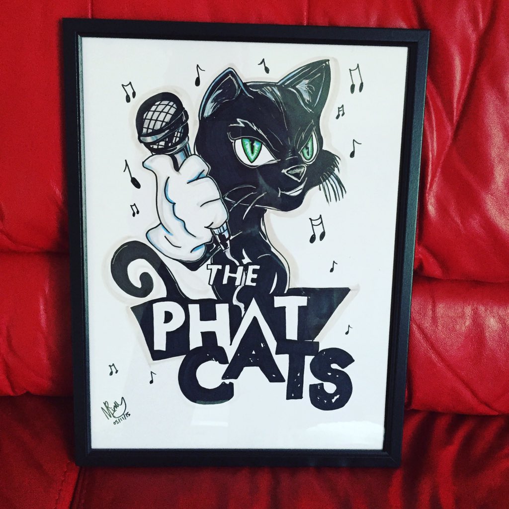 thephatcats's tweet photo. Amazing piece of art work from one our happy clients to say a thank you #thephatcats #artist #corporateband https://t.co/CTx0nn7Z5O