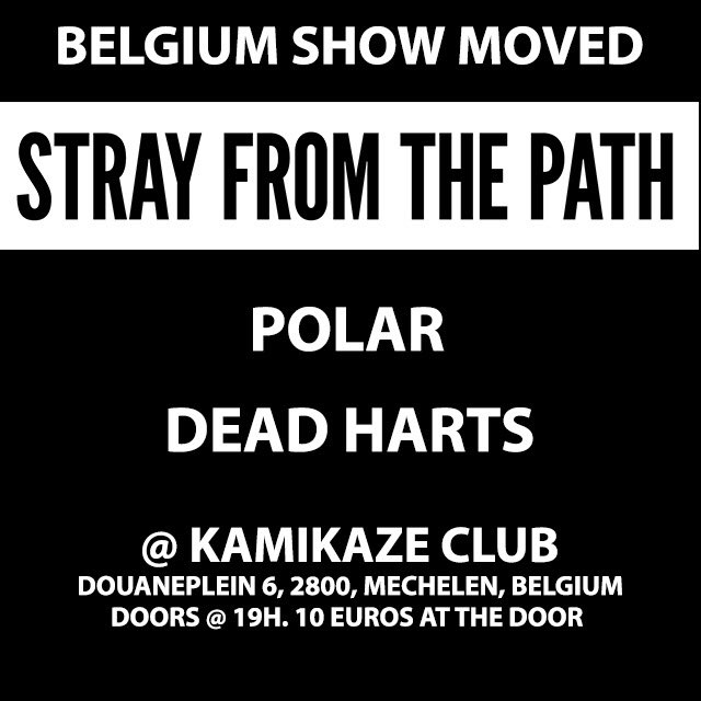 Club__Kamikaze's tweet photo. Last minute; @strayfromdapath @PolarUK @deadharts morgen Kamikazeclub Mechelen​. 10 euro! https://t.co/yxQlrghVe1 https://t.co/ed4r8QmWl8