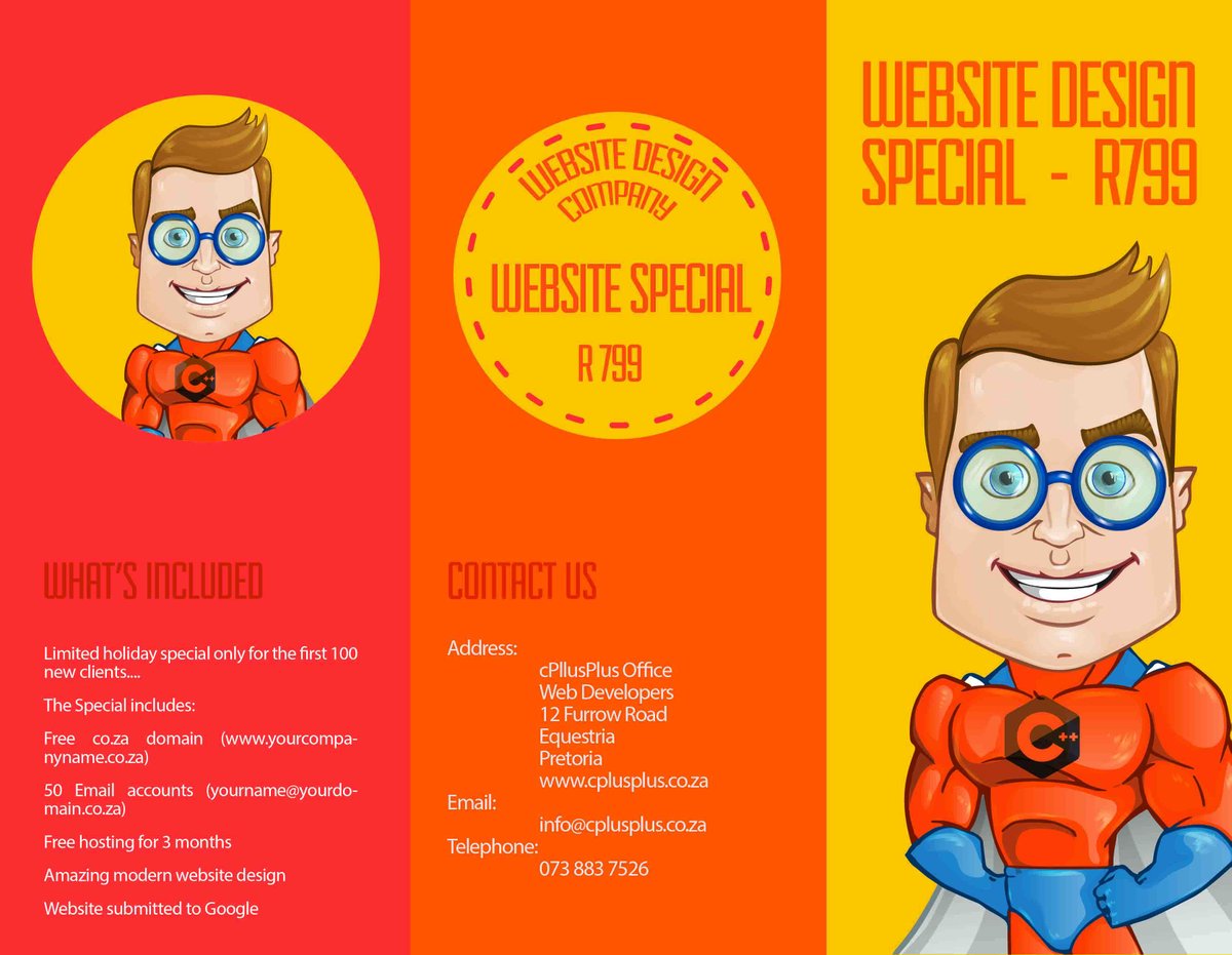 cPlusPluscc's tweet image. New website design special only R799 Once Off!