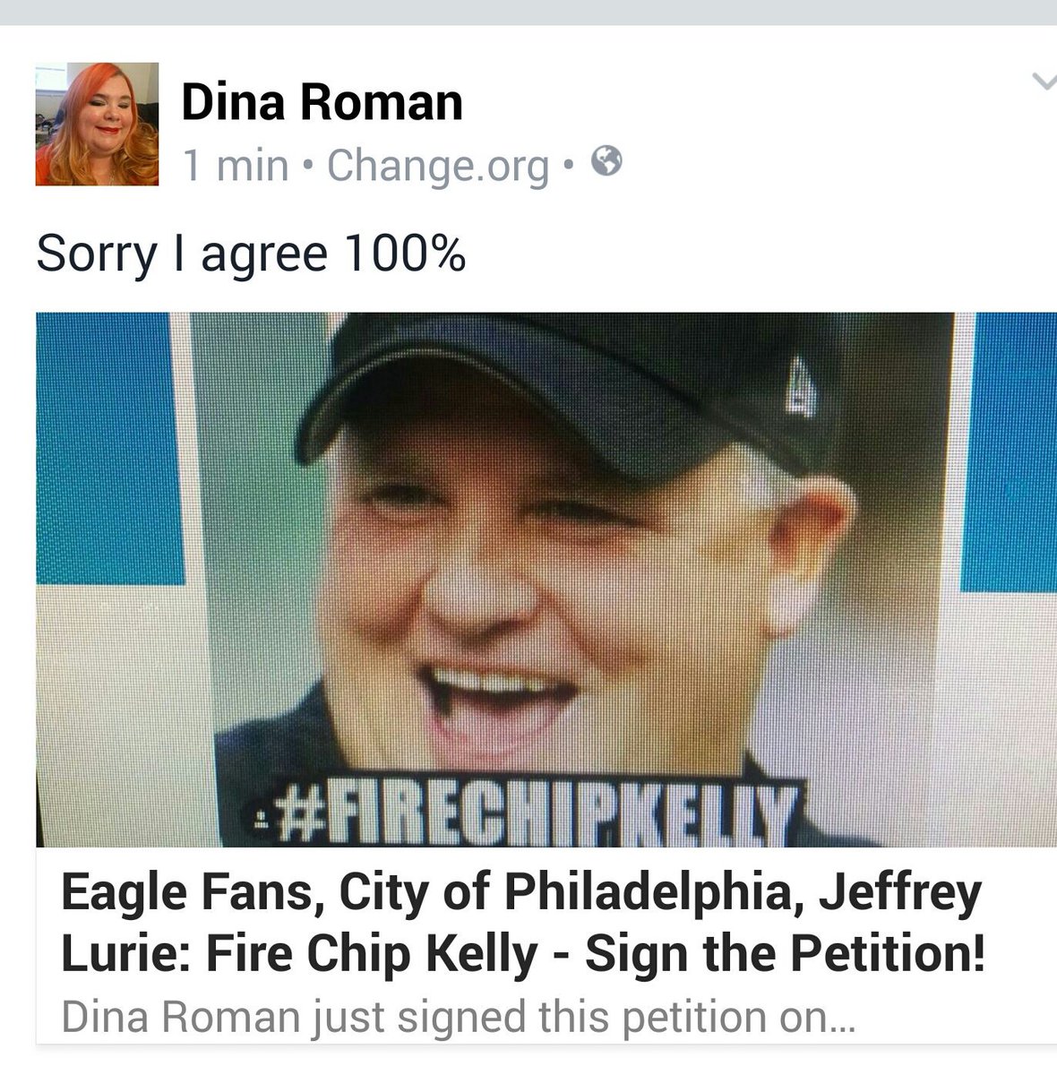 DinaRoman34's tweet photo. This is what happens when @Eagles keep losing the fans demand results . https://t.co/U7LjLqir3u
