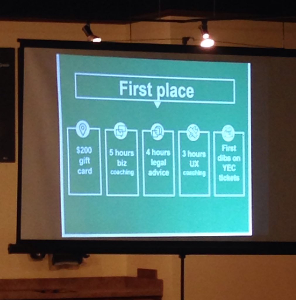 StartupWkndQC's tweet photo. First place prize for @SWIowaCity #SWIC15 #SWQC https://t.co/lKYVWVcGmp