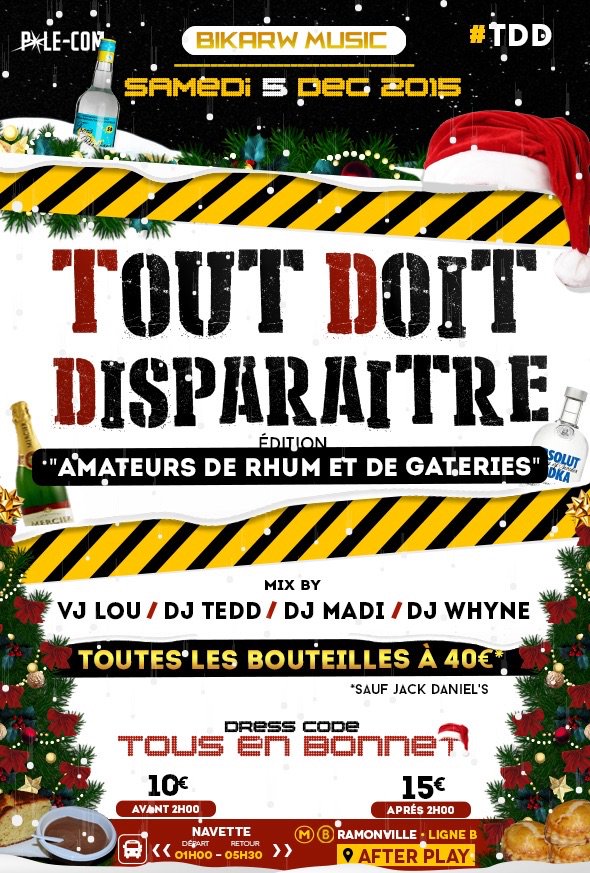 _Fredoush's tweet photo. ⚠ #Samedi5Décembre #ToutDoitDisparaître #TDD #BikarwMusic #DjVlou #DjTedd @DjMadi_1st @DjWhyne #ShendouGang🔥🐍
https://t.co/7dLAHA7Zlm