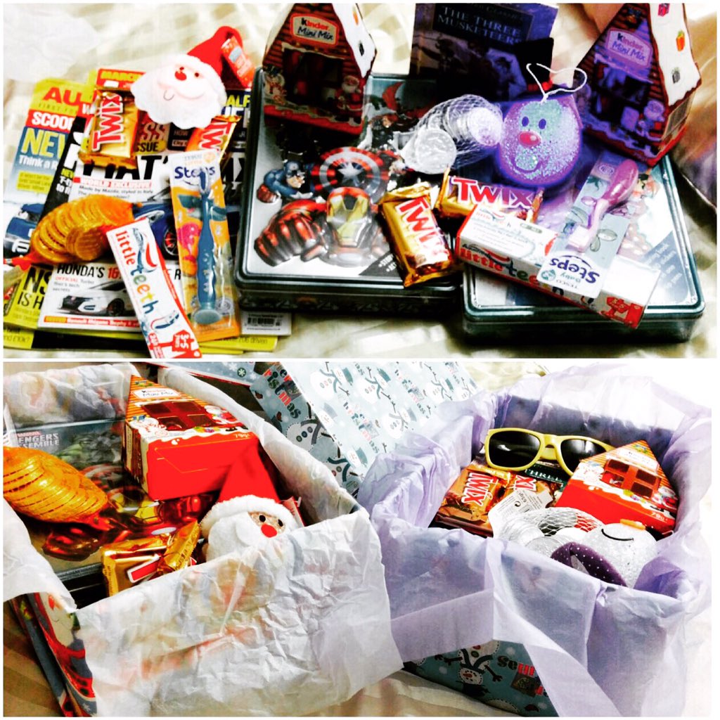 Love In A Box boxes are ready! Thank you to all those who contributed! #loveinabox #sewa