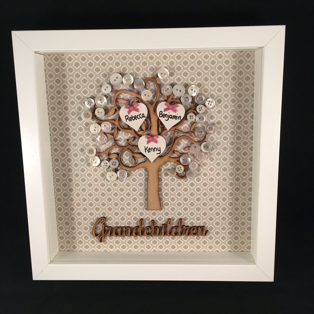 MadeByMolly's tweet photo. Grandchildren trees just £16 each! #Family #CraftHour #MadeByMolly https://t.co/fQgXts35NE