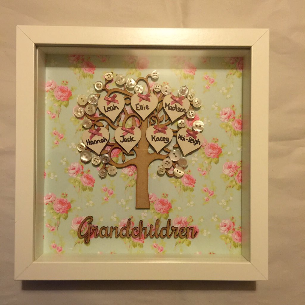 MadeByMolly's tweet photo. Grandchildren trees just £16 each! #Family #CraftHour #MadeByMolly https://t.co/fQgXts35NE