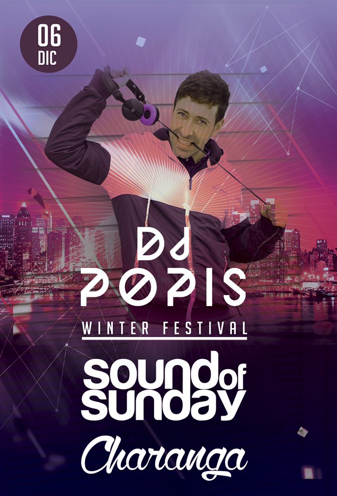 Buenas noches gente!! 3º Avance de @soundofsunday #winterfestival Daniel Agundo Aka. Dj Popis!! 🙌🏼🙌🏼🙌🏼🔝 RT RT RT