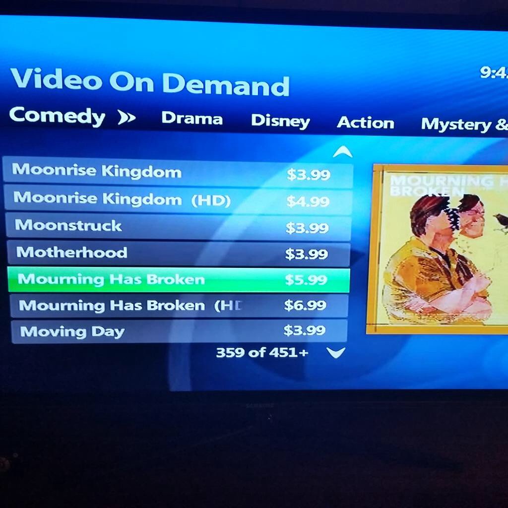 See MOURNING HAS BROKEN <a href="/MourningMovie/">MOURNING HAS BROKEN</a> now on iTunes! itunes.apple.com/ca/movie/mourn… #comedy #dramedy #darkcomedy