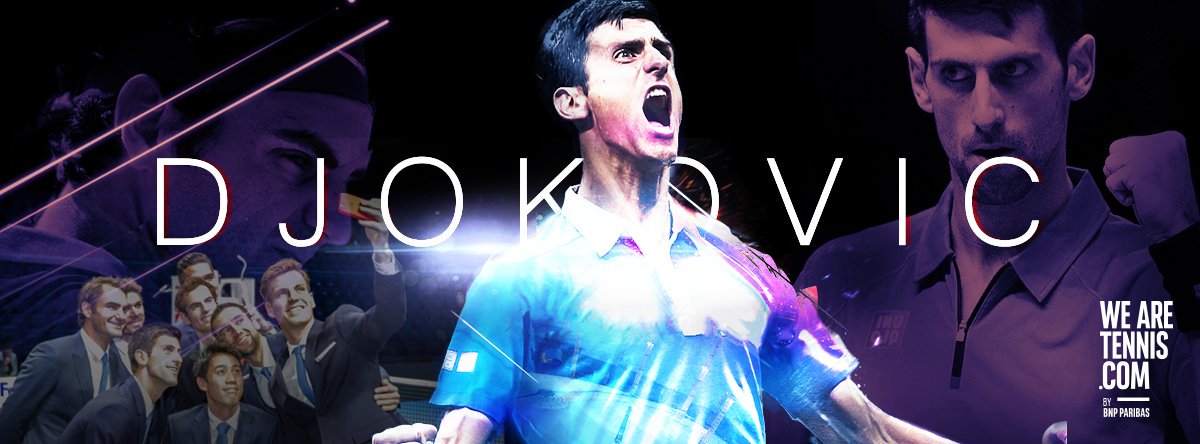 WeAreTennis's tweet photo. Novak Djokovic triumphs for 5th time at the Masters over Federer 6-3 6-4 to end his amazing 2015 season! #ATPFinals https://t.co/OdtaDQwrGe