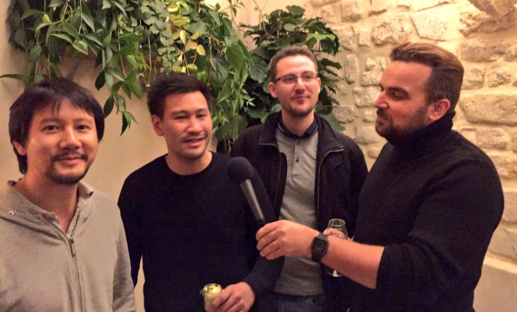 BeaumarlyLab's tweet photo. Les gagnants du 1er hackathon #BaumarlyLab sont @Charles_Liebert @J_TheFrench @jeanlucnguyen @laurentnguyen42 💻🏆😄🎉 https://t.co/dlng2W04Mr