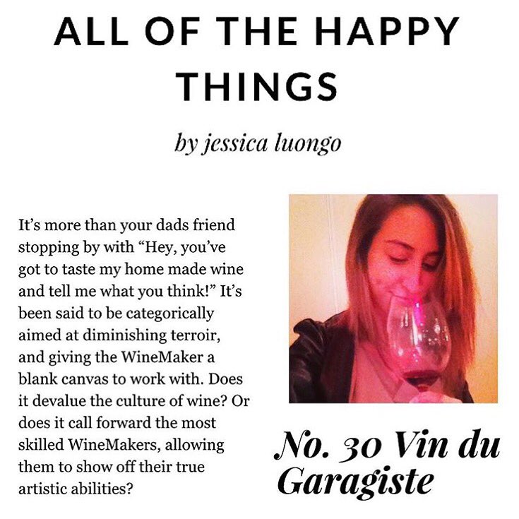 aothappythings's tweet image. #AllofTheHappyThings No.30 Why the next small thing could be big 4 #BCWine ow.ly/2bwp0c @GaragisteNorth