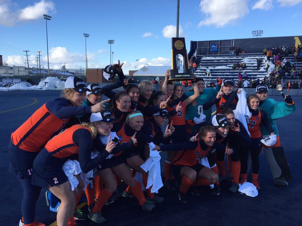 SyracuseU's tweet photo. .@CuseFH won the NCAA Championship for the first time in program history! 🍊Go Orange! 🍊 https://t.co/fTFP2QU66A