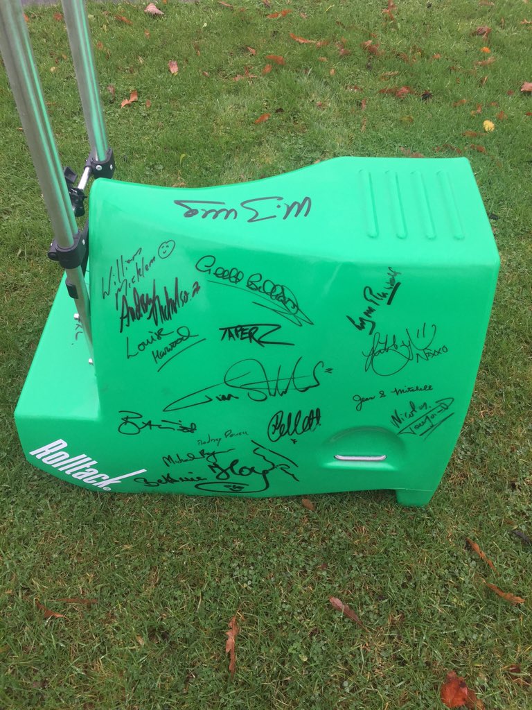 RolltackLtd's tweet photo. Evening #EquineHour Our signed green Rolltack raised £900 last night - amazed! @EventingIreland Northern Region https://t.co/M9X7QZdypp