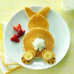 RateMyPancakes's tweet photo. So simple, yet so effective! We'd give this a definite 8! 🐰 https://t.co/qGnfSXMxiH