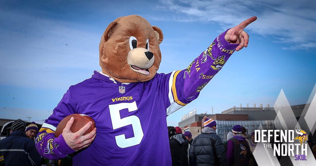 Vikings's tweet photo. Ready for Teddy! #DefendTheNorth https://t.co/NIRgCnASoK