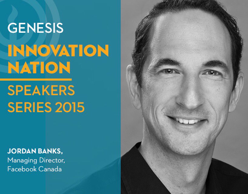 UJAGenesis's tweet photo. Don't miss it! Meet Jordan banks of #Facebookcanada. #JewishInnovation #UJAGenesis is thrilled to host him! https://t.co/hDLnownsf7