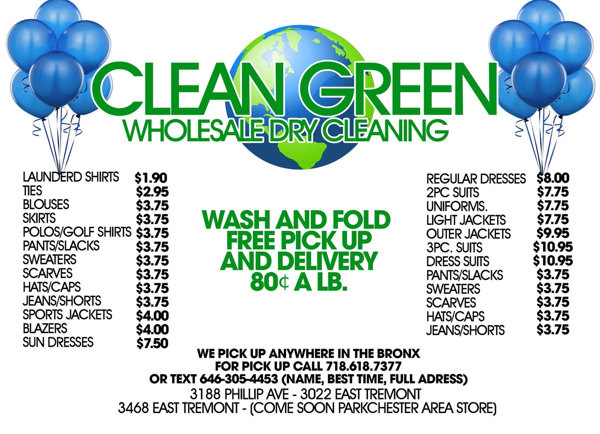 Lou2much's tweet photo. Grand opening pick up service of Wash and fold/Drycleaning service. Text 6463054453 (NAME,ADRESS,TIME) #LaundryDay https://t.co/hbSamafjvX