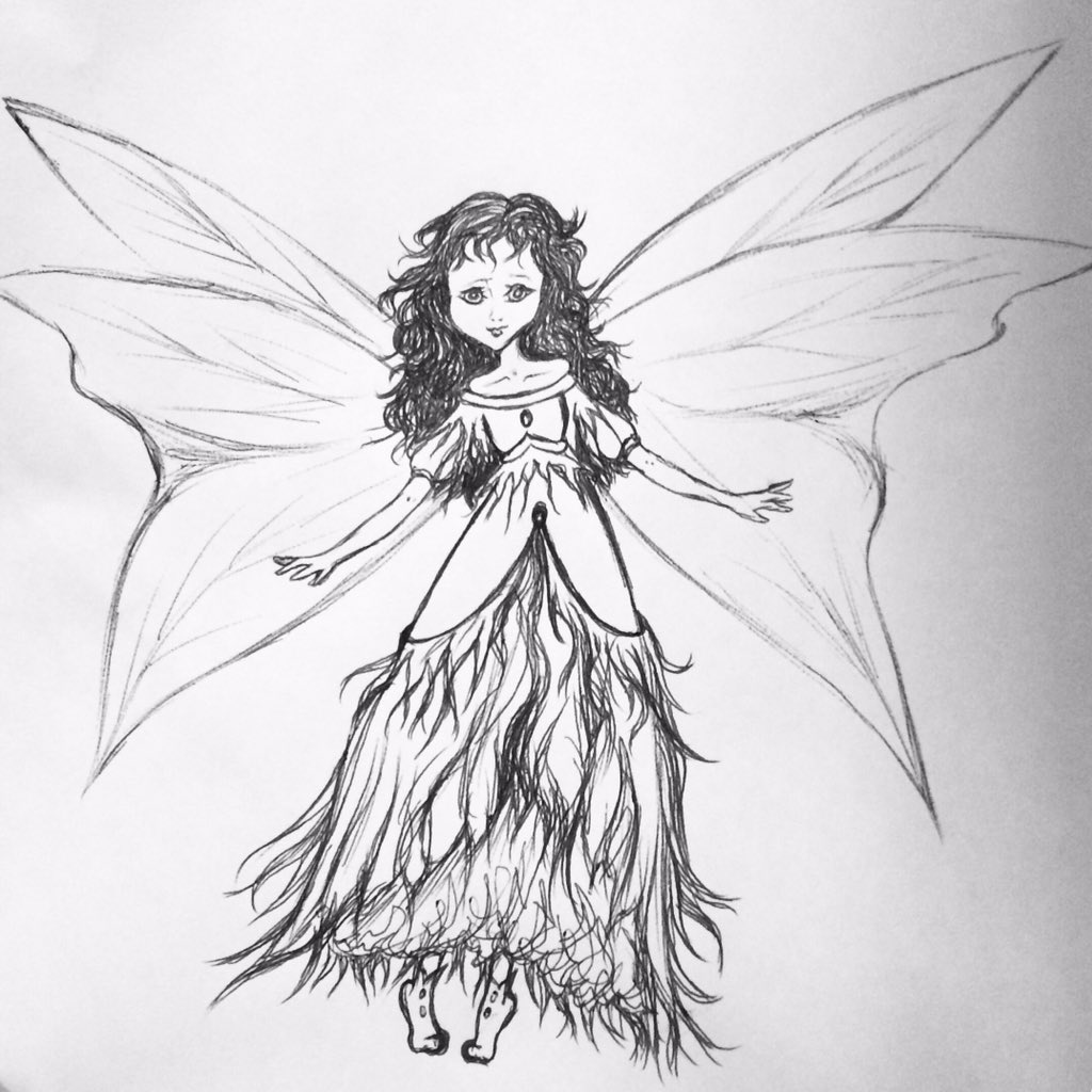 AliaLorae's tweet photo. Slow day at work. Drew a pretty fairy. #artwork #electroempress #alialorae #fairy https://t.co/X2AUCyRjPK