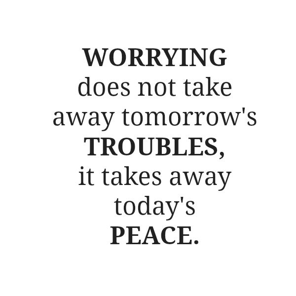 nifinet's tweet photo. "Worrying does not take away tomorrow's TROUBLES. It takes away today's PEACE." - #BrusselsLockdown #Brussels https://t.co/vhpScQt6zj