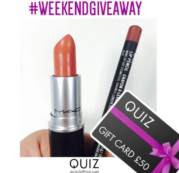 quizclothing's tweet photo. 🌟 #Giveaway 🌟 RT &amp; follow us to win MAC velvet teddy, spice liner &amp; voucher! #competition ❣❣ https://t.co/Wf9sRpET8d