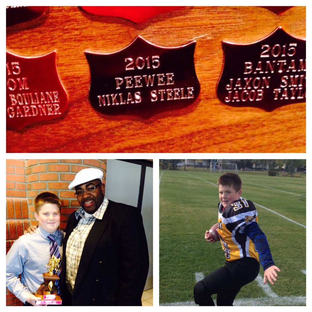 heysteely's tweet photo. Outstanding Defensive Player of the Year.   Way to go Nik!! #prouddad #GoEsks https://t.co/yjdibQJRQu