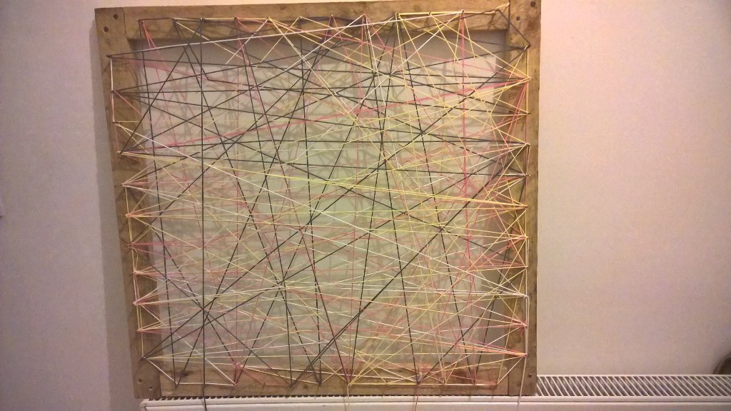 Prayer loom showing solidarity at #nationalyouthsunday at overnight raising awareness and funds for #refugeecrisis