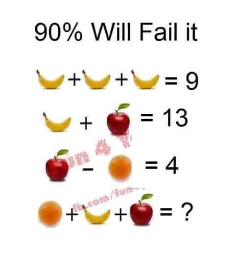 RickyJuuice's tweet photo. haha Trick Question. The Answer is Fruit Salad ππππ #FruitMath https://t.co/tvKX9eEA2n