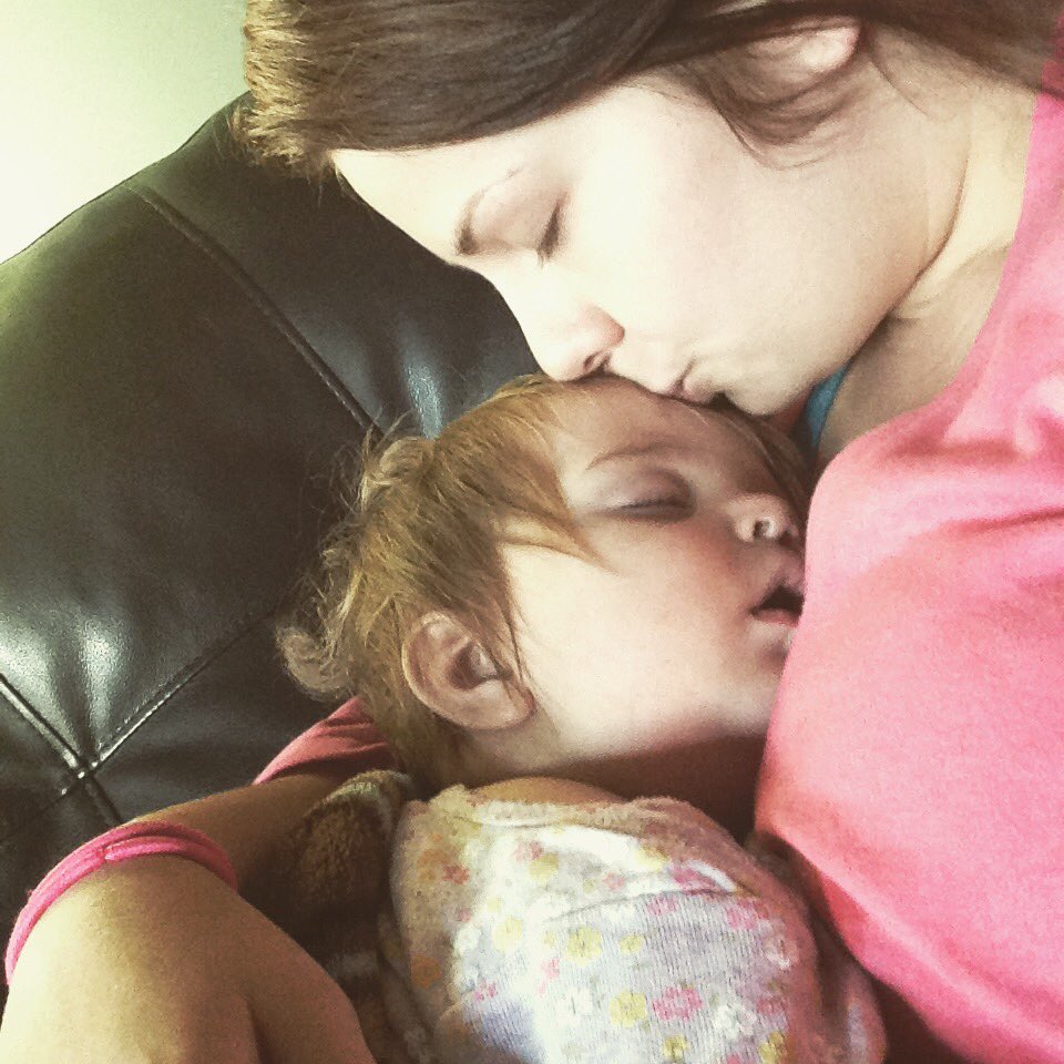 EmHawk11015's tweet photo. Baby girl hasn't been feeling good so our Sunday has consisted of cuddles 😍💕 https://t.co/4902JSMHVH