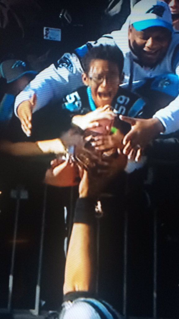 tonestradamus's tweet photo. Look at this thug Cam Newton, had to tell my kids to look away from the TV https://t.co/MQBR5HXaFQ