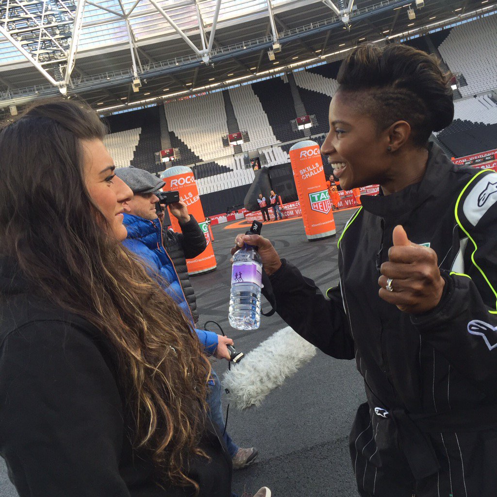 JadeEdwards9's tweet photo. Absolutely loved being a part of @RaceOfChampions this weekend. Great stadium, great people, awesome event! #ROC2015 https://t.co/LZXf9k3GlY