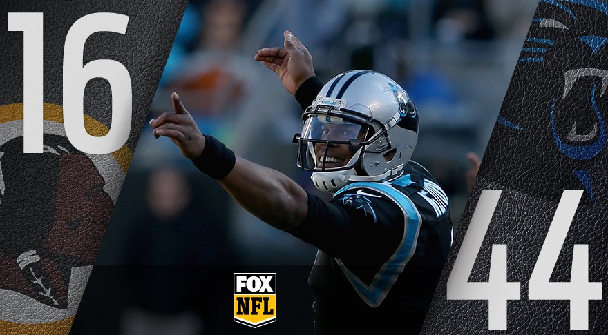 NFLonFOX's tweet photo. FINAL #WASvsCAR https://t.co/5hEYOrxAnj