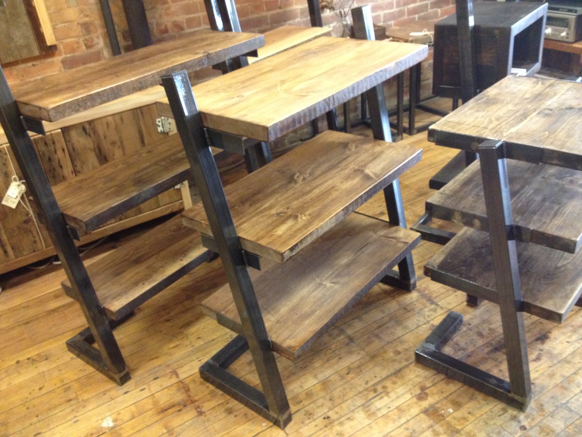 ForeverIntr's tweet photo. Check out our Half-of-a-z shelving units! #reclaimedwood #furniture #Junction2015 #homedecor #Toronto #creativity https://t.co/z0LCf9v9kQ