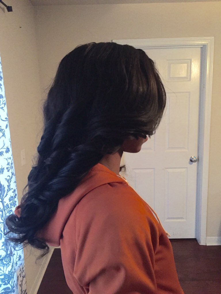 sefeniestar's tweet image. #slayeddddd my girl with her first sew in 18" 16" 14" body wave side part natural sew in