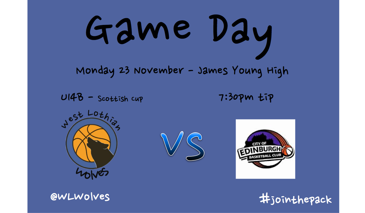 WLWolves's tweet photo. Good Luck to our U14B for tomorrows Scottish Cup Game #jointhepack #letgowolves https://t.co/7G4qOGT4wU