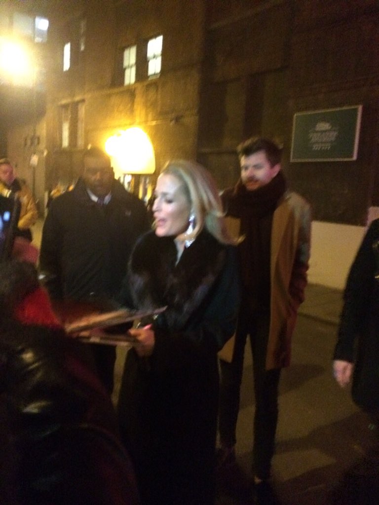 Tashster's tweet photo. #QueenGilly #GillyBean = @GillianA. The Anderson is out here, in front of me-here! Sophster Edit© @Sophistication1. https://t.co/5uQ7g1GpXT
