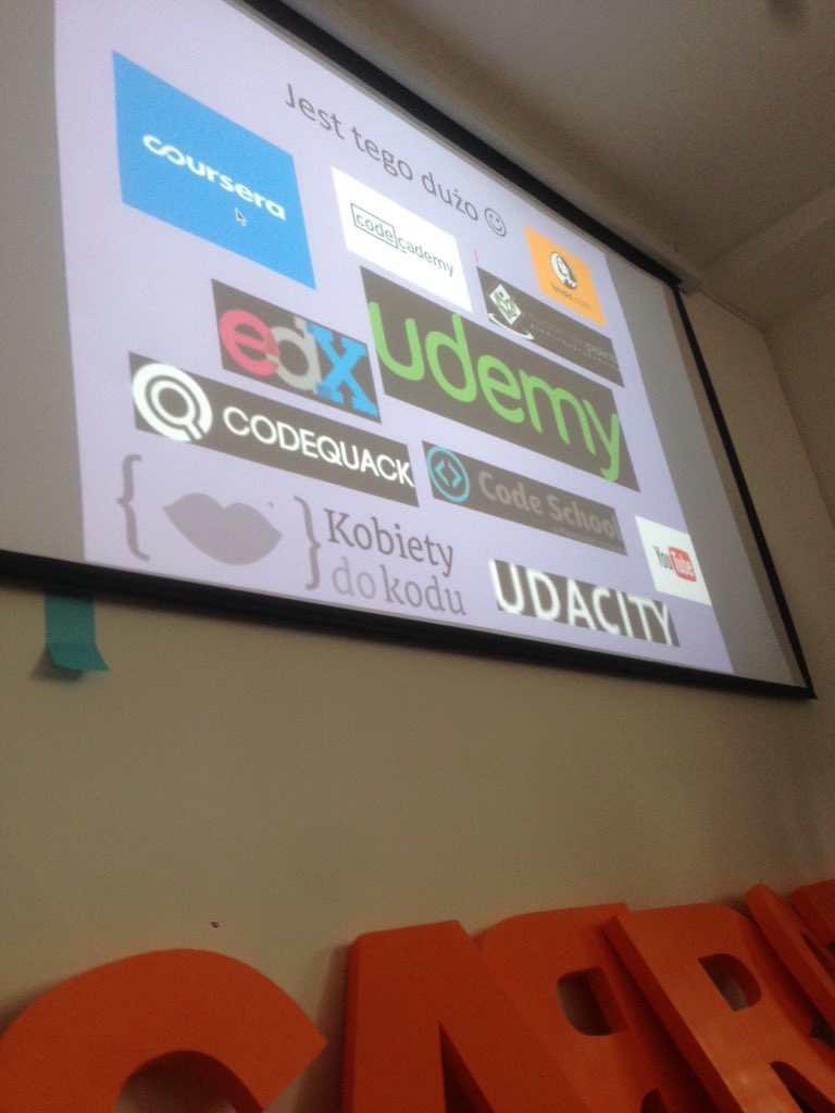 karaluszyca's tweet photo. Jak się uczyć programowania w domu? O tym Ula na #pycodecarrots #techwawa @pywaw https://t.co/1jjB4X4ffw