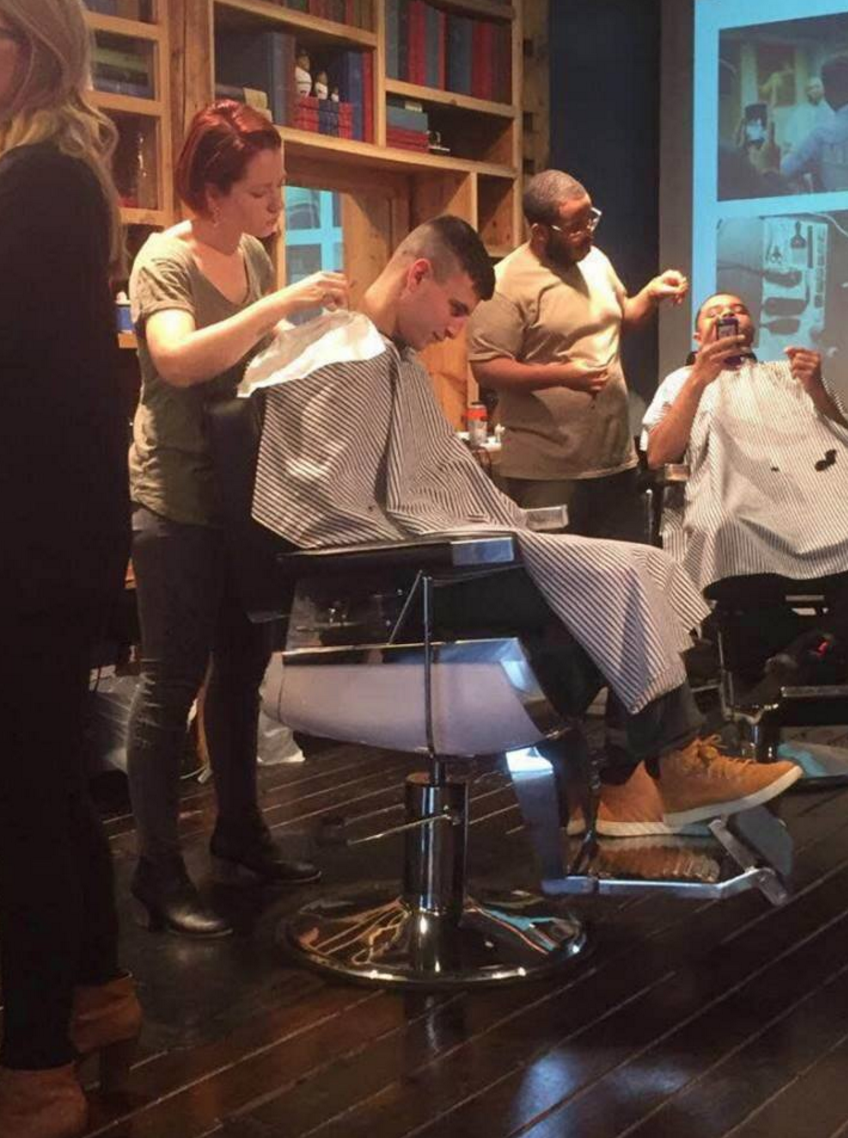180DegreesUM's tweet photo. We took a trip to Detroit to visit our client The Social Grooming Co. and supported them by getting haircuts! https://t.co/cPOio58xcP
