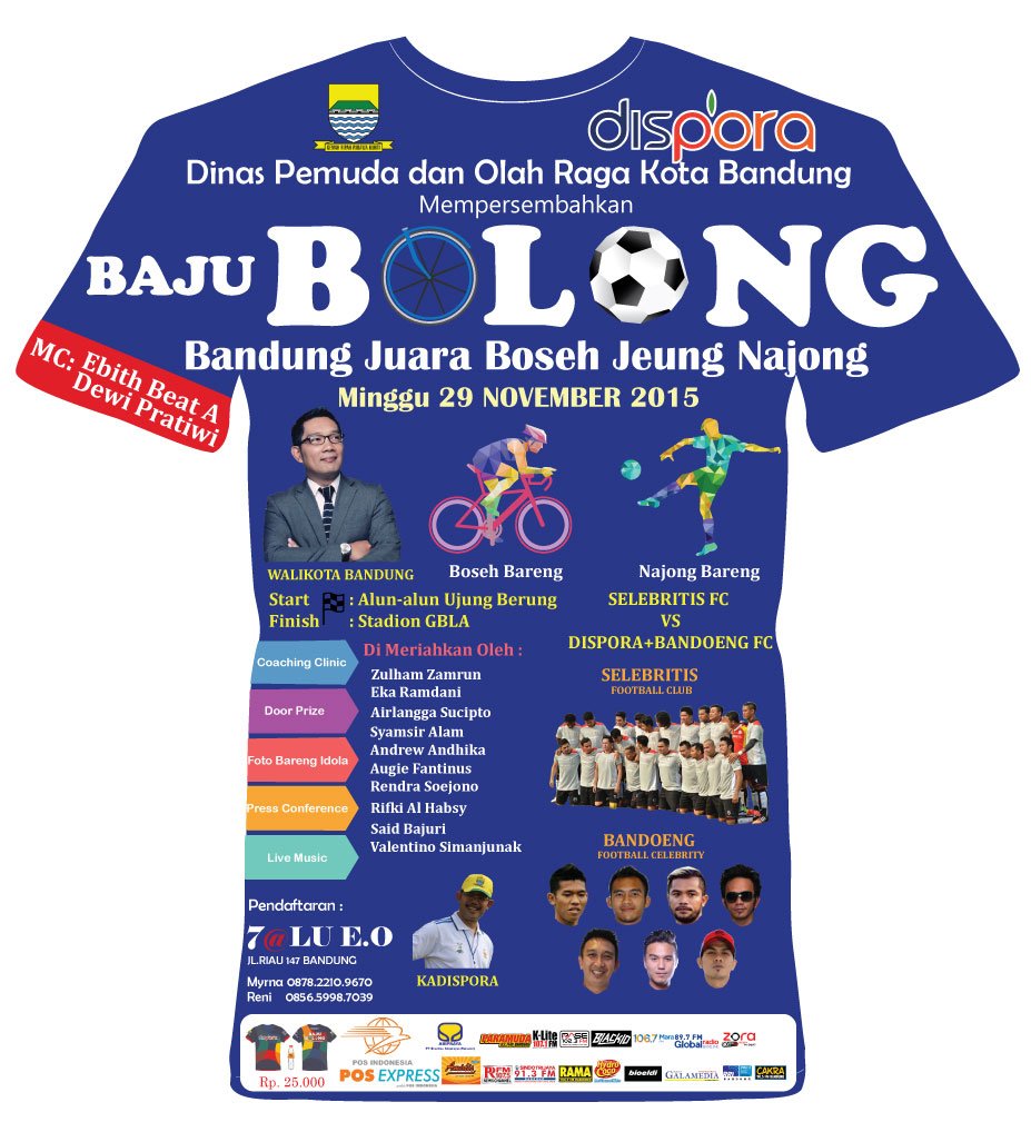ClickBandung's tweet photo. yuk @JaluEO
6 hari lagi!! Yuk segera daftarin diri kamu buat ikutan boseh bareng Kang Emil ;) @RASEFMBANDUNG @RASEFM https://t.co/J0YBg296jA