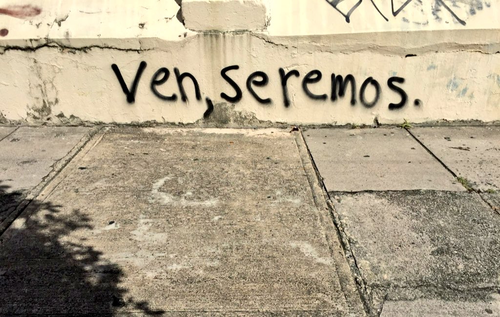 EliaAlmanzaA's tweet image. &quot;Ven, seremos&quot;.