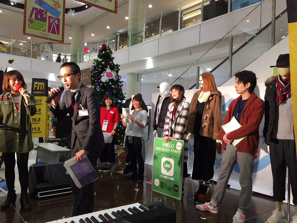 Rhythm Station エフエム山形 公式 Fm山形 Go Go Winter 3日目 この時間は イオンモール天童の松田さんと 4つの人気店 オールドネイビー ユニクロ ウィーゴー ライトオンのオシャレ店員さんが登場 ﾉ T Co Aefkiar109