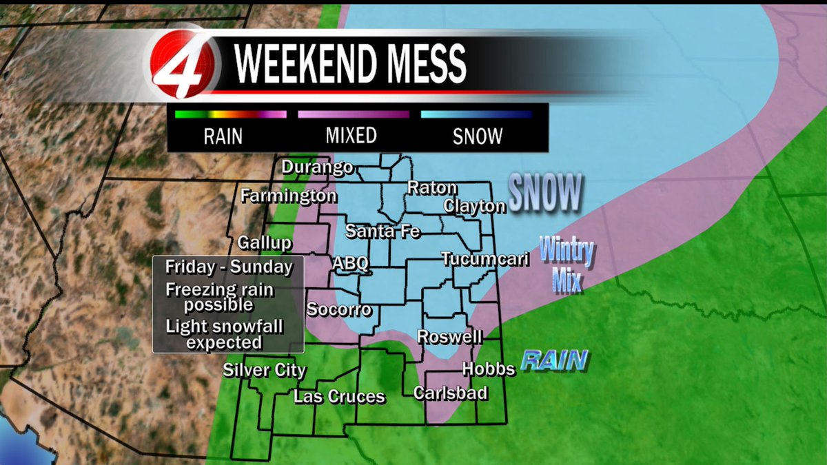 JorgeTWeather's tweet photo. A lot can change between now and this weekend, but as of right now, it's looking messy! #nmwx https://t.co/zXeQhcIFJ1