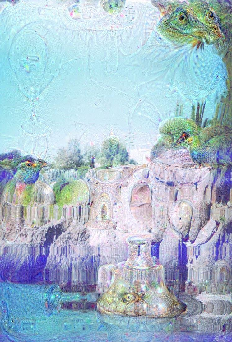 mariapaneta's tweet image. Is Google Dream a paradigm shift in machine intelligence? Here is a super-mediated image #googledream #ialab