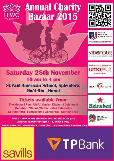 We will be at the Hanoi International Womens Club Bazaar this Saturday 2/3