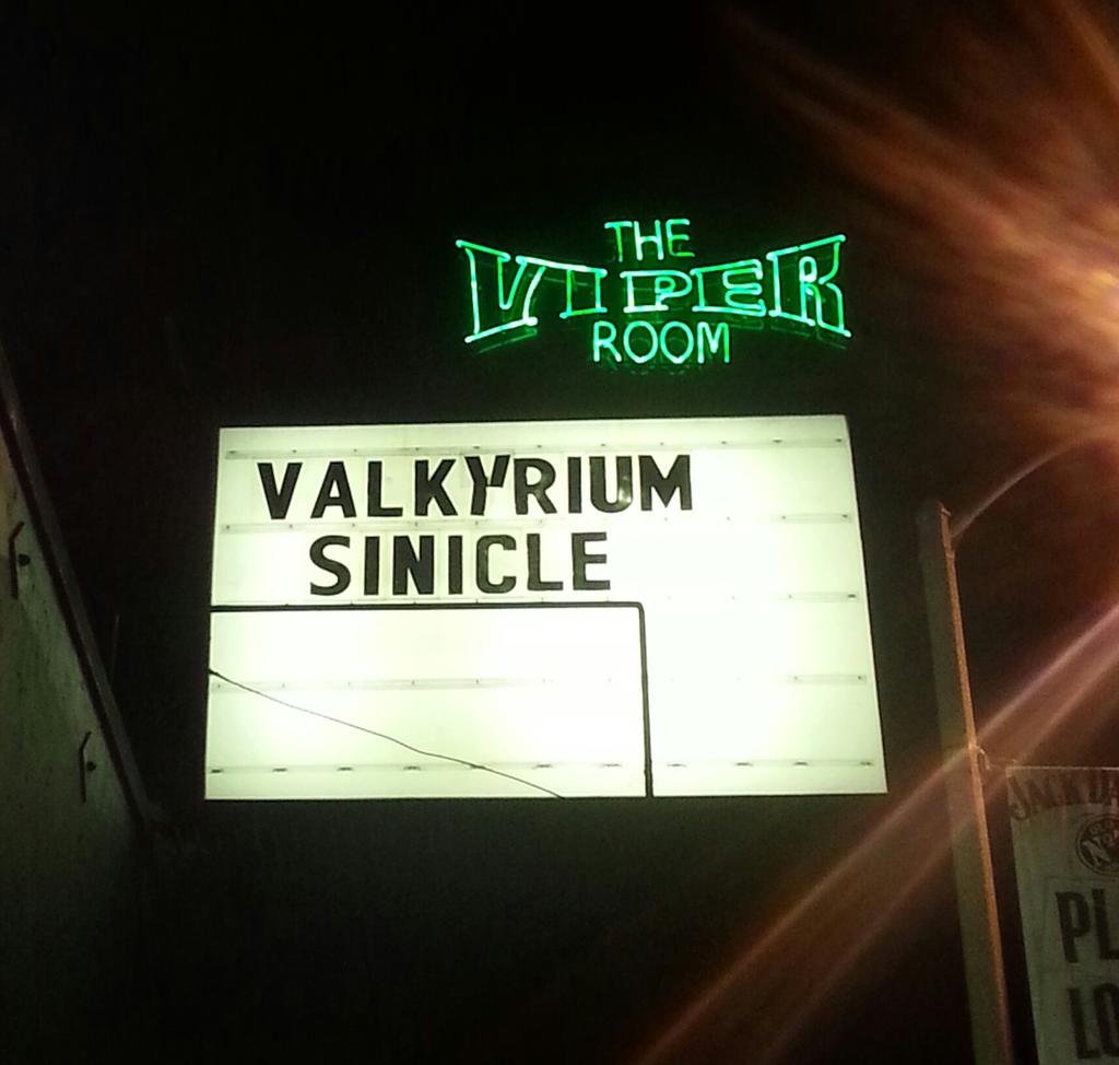 metalassaultLA's tweet photo. Local metal night at @theViperRoom \m/ @Sinicle #Valkyrium #WhatIsIgnis #Sifiting https://t.co/7zPBbj4Sfr