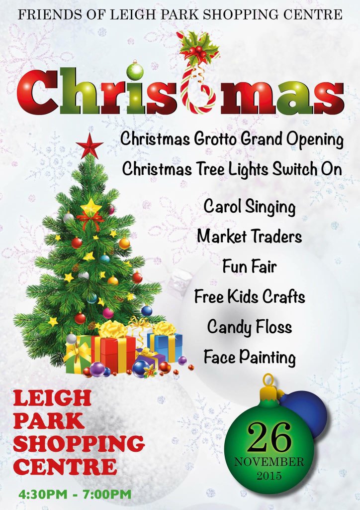 Coming this Thursday! #Christmasfair #grotto #lightswitchon #leighpark #myleighpark