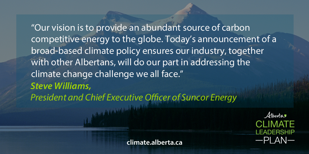 TarSandsSolns's tweet photo. RT @YourAlberta: Here's what industry leaders had to say about the #abclimate plan. https://t.co/MsR36n4bgs https://t.co/kM4N1ot9GS